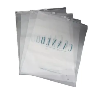 Экологичная упаковка для одежды на молнии, матовая пластиковая сумка на молнии с застежкой-молнией, упаковочная сумка с вашим логотипом