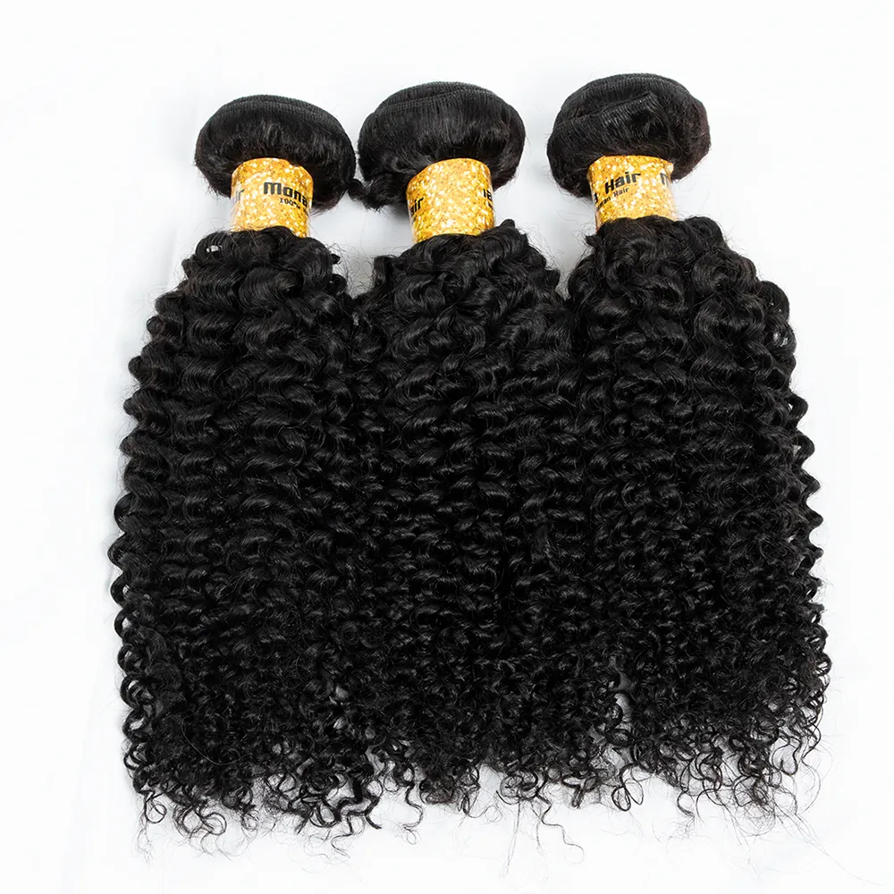 No Minimum Order Quantity 1 Piece Fast Shipment Tight Curl Virgin Raw Hair Bundles Kinky Curl