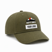 Casquette de baseball sportive réglable en polyester/coton doux avec logo personnalisé brodé à la main (6/5 panneaux)