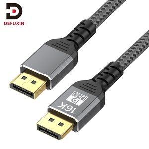 สายเคเบิล DFX DP 2.1 ยาว 1.8 เมตร รองรับ 16K 60Hz 8K 240Hz 4K 240Hz ความเร็วสูงพิเศษ สายถัก DisplayPort สำหรับจอเกมมิ่ง RTX กราฟิกการ์ด PC - Product Image 1
