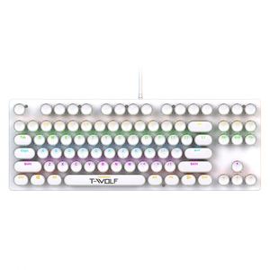 New Gadgets 2022 T12 Mechanical <b>Keyboard</b> 104 Keys Backlit <b>USB</b> Glowing RGB Clavier Gaming Mechanical <b>Keyboard</b> - Product Image 4