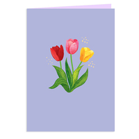 Mini Ramo de Flores de Papel Hecho a Mano de Lujo Personalizado Gratuito, Flor de Papel Tu;ip