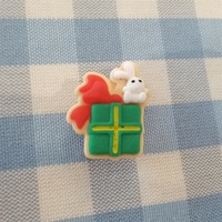 Breloques de chaussures populaires et tendance, style dessin animé de Noël, patchs en résine, biscuits de Noël en résine à dos plat pour cadeaux