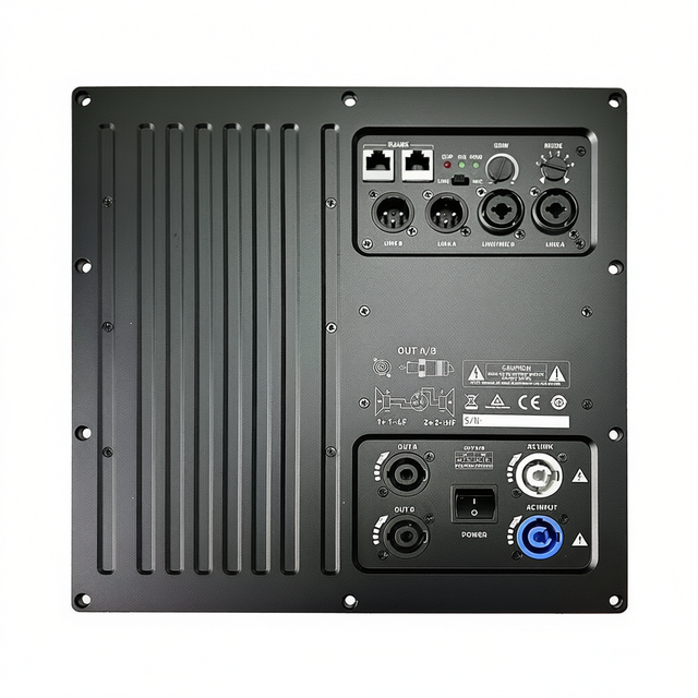 GETSHOW 1200+400+400W Professional DSP Amplifier 2.1 Sound System Power Module Plate Aluminium Construction Three-Way Audio