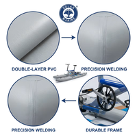 Vélo aquatique SOLAR MARINE pour 2 personnes avec plateforme flottante, pédalo double couche en PVC haute densité pour lac, mer, loisirs et fitness