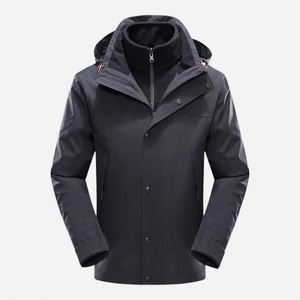 Design 2025 Wholesale Custom Hooded Windbreaker Waterproof Outdoor 3 In1 <b>Jacket</b> With Adjustable Cuffs and Zipper - Product Image 2
