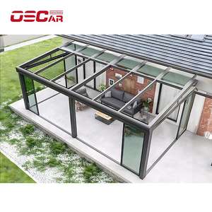 Nhouse Conservatoire Rétractable Sunrooms Verre Maisons Debout Maison Intérieur Extérieur Jardin Patio Cour Décor Cour Sunroom - Product Image 2