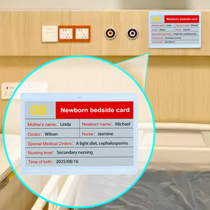 ป้ายชื่อโรงพยาบาลแบบดิจิทัล E Ink Epaper Nfc Ble ป้ายอิเล็กทรอนิกส์ ป้ายแสดงผล ป้ายชื่อ ป้ายชั้นวางสินค้า โซลูชั่นด้านสุขภาพอัจฉริยะ - Product Image 1