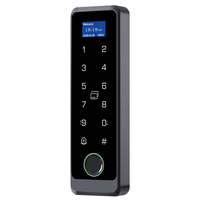 Boîtier ABS étanche, écran LCD, lecteur d'empreintes digitales, double RFID, clavier tactile, clavier de contrôle d'accès autonome