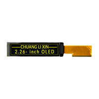 Layar OLED 2,26 Inci 16x2 Karakter Antarmuka Paralel/SPI/IIC IC Penggerak US2066