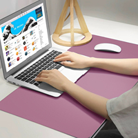 Tapis de bureau personnalisé en cuir PU Tapis de table souples pour ordinateur portable