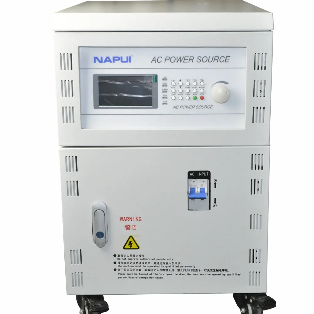 AC電源PA9513-6KW-400HZ調整可能0-6KW単相入力三相出力可変周波数AC電源
