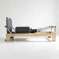 Appareil de Pilates Reformer en Bois de Chêne Durable de Haute Qualité, Équipement de Fitness pour Gym, Machine Classique Économique, Couleur et Logo Personnalisables
