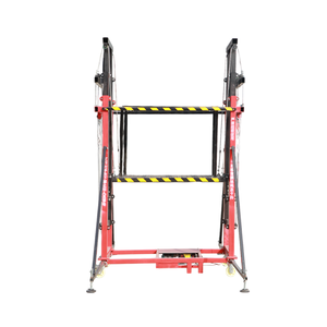 छोटे फोल्डेबल 1-10 मीटर इलेक्ट्रिक मचान लिफ्ट प्लेटफॉर्म 110 वी मोबाइल इलेक्ट्रिक लिफ्टिंग मचान - Product Image 3