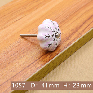 JAYA Boutons d'armoire de luxe en <span class=keywords><strong>porcelaine</strong></span> de forme ovale pour tiroirs d'enfants Poignées de tiroir en or pour armoires de <span class=keywords><strong>cuisine</strong></span> Poignées de meubles d'armoire - Product Image 6