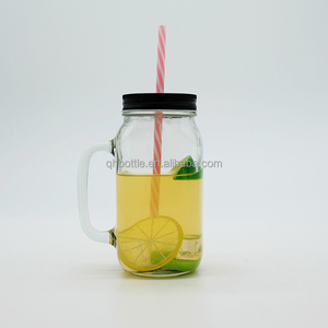 <span class=keywords><strong>Verre</strong></span> Mason en gros pour la maison avec poignée latérale et couvercle métallique perforé – <span class=keywords><strong>Verre</strong></span> réutilisable pour jus, lait, boissons et <span class=keywords><strong>eau</strong></span> - Product Image 3