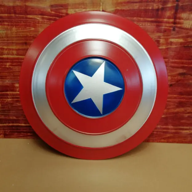 Hot Sale Metal Cocos Children's Captain America Shield Toy Animated Prop Avengers Shield Wall Pendant