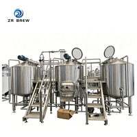 Équipement de micro-brasserie 500L, système de fermentation de bière à double enveloppe en SUS304 pour brasserie, restaurant, bar