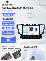 Reproductor de Audio para Auto DUDUAUTO DUDU7 A7870 AKM7739 VELVET DSP QLED 2K Android para Toyota Alphard 30 2015-2019 AH30