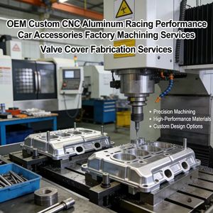 Services d'usinage sur mesure OEM pour accessoires automobiles de performance en acier inoxydable et aluminium, fabrication de couvercles de soupapes - Product Image 2