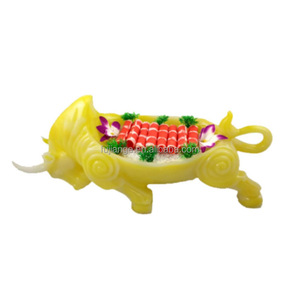 Bandeja de cerámica al por mayor para sashimi, <span class=keywords><strong>sushi</strong></span> y barbacoa, vajilla retro irregular, plato <span class=keywords><strong>creativo</strong></span> en forma de abanico - Product Image 5