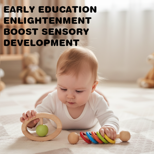 Jouet sensoriel en plastique pour bébé, ensemble d'activités Montessori 5 en 1 - Hochet, Anneau de dentition, Sonnette à main, <span class=keywords><strong>Hochets</strong></span> de poignet/pied pour nouveau-né - Product Image 6