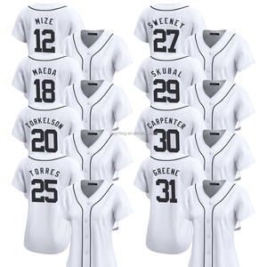 Camisetas de Béisbol Blancas Edición Limitada Detroit 2025 para Mujer, Uniformes Bordados Personalizados con Logos, Opciones de Tallas Grandes - Product Image 1