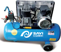 Compresseur d'air portable à piston lubrifié SY-AL2055 8 bars 100 L, moteur 1,5 kW 2 CV, refroidissement par air