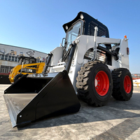 Minicaricatore Skid Steer Economico, Caricatore a Ruote Compatto con Motore CE EPA, Accessori per Skid Steer