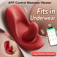 Vibrateur de culotte à contrôle longue distance par application, 9 modes de vibration, masseur clitoridien portable, étanche IPX7, silicone médical, pour adultes