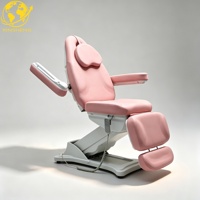 Table de massage électrique moderne pour salon de beauté et spa, lit de soin du visage réglable, 3 moteurs à commande électrique, en PU, idéal pour hôtel et salon.