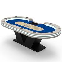 YH – Table de Casino professionnelle de 102 pouces, vente en gros, table de Poker Texas luxueuse, Table de jeu bon marché avec éclairage LED à vendre