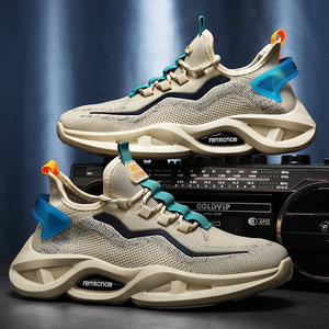 Chaussures de sport respirantes en tissu de coton pour hommes, baskets décontractées <span class=keywords><strong>à</strong></span> lacets pour adultes, chaussures de basketball anti-odeur - Product Image 2