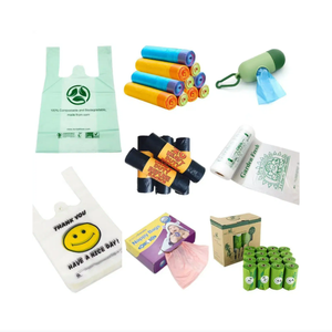 Bolsas de compras Camiseta colorida Plástico PE Logotipo personalizado Sello térmico TY Estampado en caliente Bolsa de plástico resistente - Product Image 2