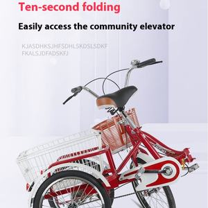 <span class=keywords><strong>Bicicleta</strong></span> <span class=keywords><strong>de</strong></span> carga <span class=keywords><strong>de</strong></span> pedal <span class=keywords><strong>de</strong></span> <span class=keywords><strong>tres</strong></span> <span class=keywords><strong>ruedas</strong></span> con horquilla <span class=keywords><strong>de</strong></span> aluminio, <span class=keywords><strong>bicicleta</strong></span> para ancianos para ocio y compras <span class=keywords><strong>de</strong></span> verduras, estilo <span class=keywords><strong>de</strong></span> camión tripulado - Product Image 3