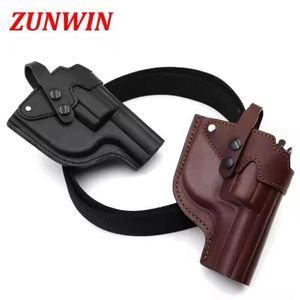 Étui tactique pour arme à feu en cuir pleine fleur personnalisé IWB, accessoire de transport dissimulé en cuir véritable pour la chasse - Product Image 6
