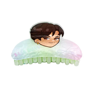 도매 고품질 아크릴 수제 맞춤형 컬러 케이팝 데몬 헌터즈 헌트릭스 샤크 만화 소녀 헤어 클로 클립 - Product Image 5