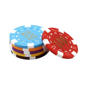 Set Chip Poker mewah, Set dadu Poker, pemasok grosir Set Poker, Set Chip Poker tanah liat, 500 buah Set Chip Poker