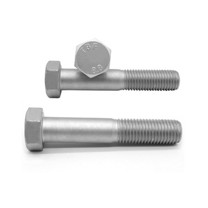 สลักเกลียวหัวหกเหลี่ยมภายนอก M8 M11 M24 ระดับ 8.8 เคลือบดาโครเมท GB5782 สกรูความแข็งแรงสูง เกลียวครึ่งตัว เหล็กกล้าคาร์บอน - Product Image 1