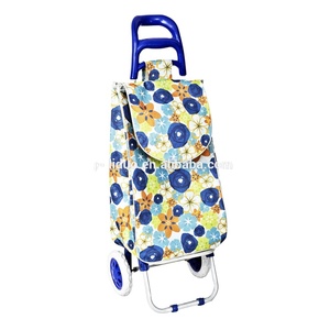 Sac <span class=keywords><strong>pliable</strong></span> de <span class=keywords><strong>chariot</strong></span> à provisions isolé avec le <span class=keywords><strong>chariot</strong></span> utilitaire pliant d'épicerie de roues - Product Image 3