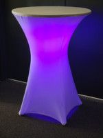 Table de cocktail LED moderne en acrylique, table de bar lumineuse pour la maison, le bureau, l'hôtel, le salon, les événements en plein air, la décoration de fête