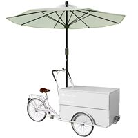 Chariots à glaces personnalisés Yicheng Beauty, chariot à glaces mobile, chariot alimentaire mobile avec parasol à vendre
