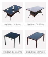 Rotin extérieur table et chaise combinaison loisirs balcon cour lait thé café ensemble de meubles de jardin