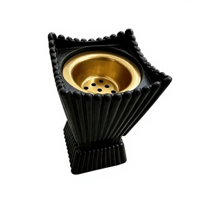 Quemador de incienso de resina negra de lujo, Mabkhara, incienso árabe de madera de agar, decoración para el hogar, soporte para fragancias - Product Image 1
