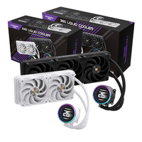 LOVINGCOOL terbaru kedatangan Super diam Temp Display 360mm ARGB CPU cairan pendingin kinerja tinggi pendingin air untuk Game PC casing