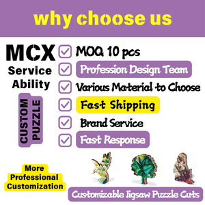 Produttori di <span class=keywords><strong>Puzzle</strong></span> Personalizzati MCX, Design Logo su <span class=keywords><strong>Puzzle</strong></span> con Cornice in Legno, Carta, Acrilico, MDF/HDF - Product Image 2