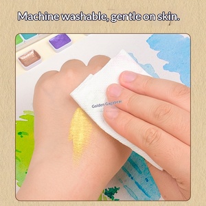 Juego de Pinturas de Acuarela Sólidas Perladas Ecológicas No Tóxicas <span class=keywords><strong>para</strong></span> Niños con 6/8 Colores Lavables <span class=keywords><strong>para</strong></span> Pintar sobre Lienzo - Product Image 3