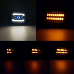 Nhà máy USA Dot SAE thiết kế độc đáo khói/rõ ràng Ống Kính LED góc đèn LED phía trước lần lượt tín hiệu + Trắng vị trí ánh sáng cho Hummer H2 - Product Image 6