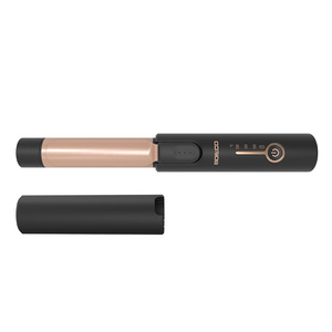 Hair Curler 2 In 1 Comb Rechargeable Portable USB Wireless Tourmaline Ceramic Led Display For Travel And Home Use - Product Image 3