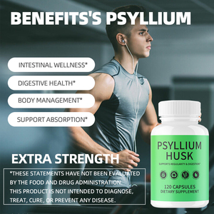 कब्ज को दूर करने और दस्त में सुधार के लिए जैविक पूरक साइलियम भूक कैप्सूल फाइबर पाउडर - Product Image 2